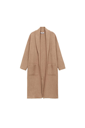 MANGO Mole Gray Women's Coat 77083666