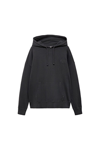 MANGO Charcoal Color Girl's Sweatshirt 77084041