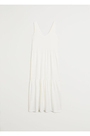 MANGO Rochie de damă Off White 77060543