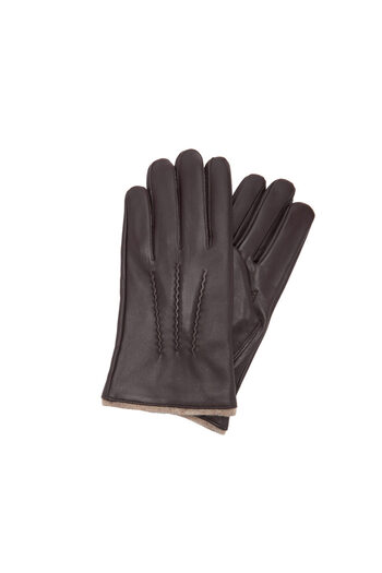 MANGO Brown Men's Gloves 77057923