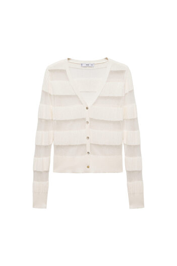MANGO White Women's Cardigan 77924066
