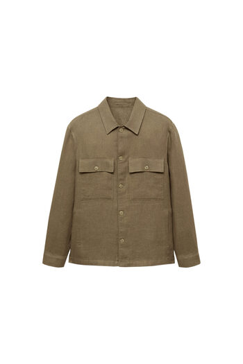 MANGO Khaki Men's Jacket 77010568