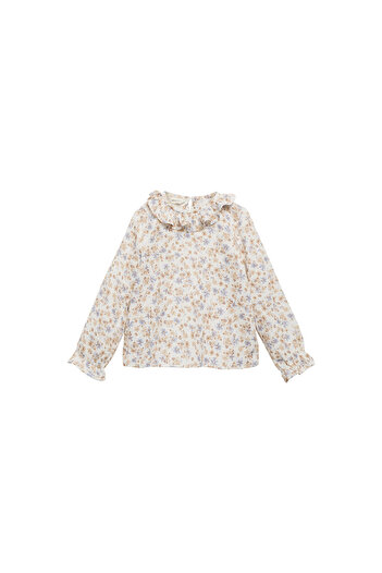 MANGO White Baby Girl Blouse 77056343