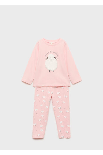MANGO Pink Baby Girl Pajama Bottoms 77019035