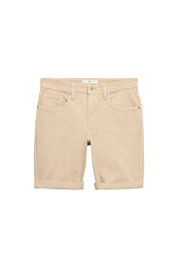 MANGO Ανδρικά σορτς & βερμούδες BEIGE 77190595