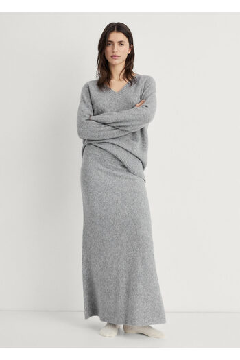 MANGO Gray Women's Skirt 87072925