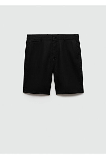 MANGO Black Men's Shorts & Bermuda 77090250