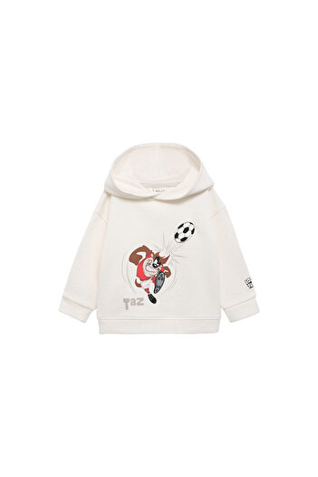 MANGO Baby Boy Off-White φούτερ