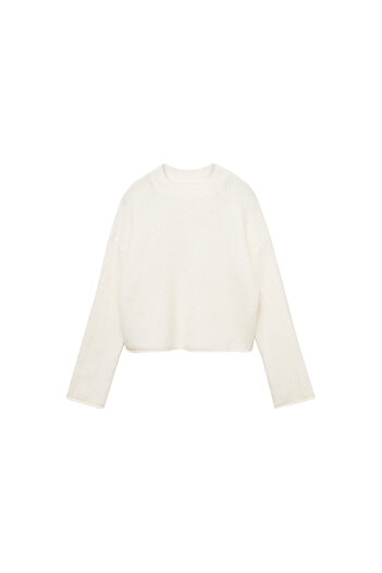 MANGO Woman Off-White Girl's Sweater 77005650