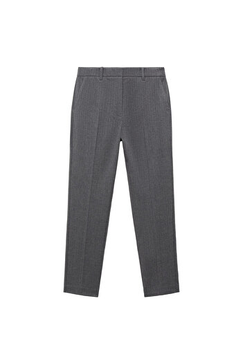 MANGO Gray Women's Pants 87090615