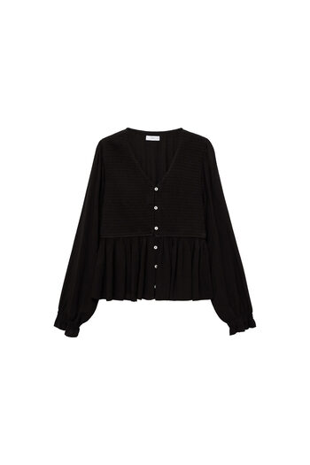 MANGO Black Girl Blouse 77047672