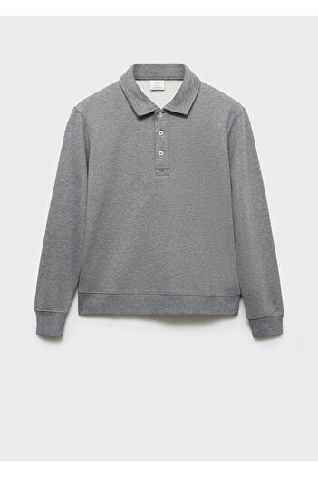 MANGO Metal Gray Men's Sweatshirt 77927113