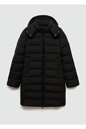 MANGO Black Women's Coat 77098262