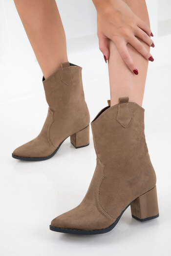 SOHO Γυναικείες μπότες & μποτάκια Mink Suede 15615
