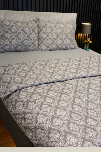 Faiend Cotton Double Duvet Cover Set with Fade-Resistant Anti-Fluffy Fitted Sheets