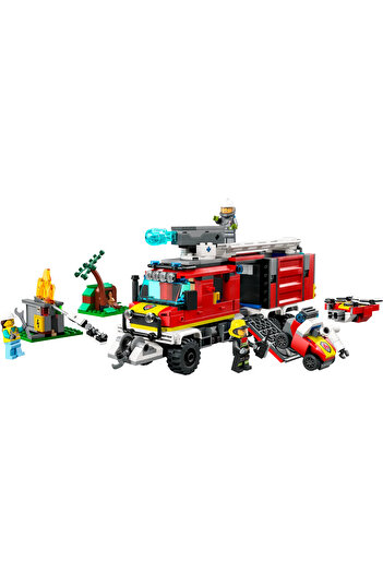 LEGO ®   شاحنة قيادة الإطفاء في المدينة 60374 - مجموعة ألعاب إبداعية للأطفال من سن 7 فما فوق (502P)