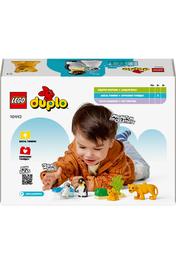 LEGO ® DUPLO® Kasabası Vahşi Hayvan Aileleri:Penguenler ve Aslanlar 10442- 2+ Eğitici Oyuncak Seti (10P)