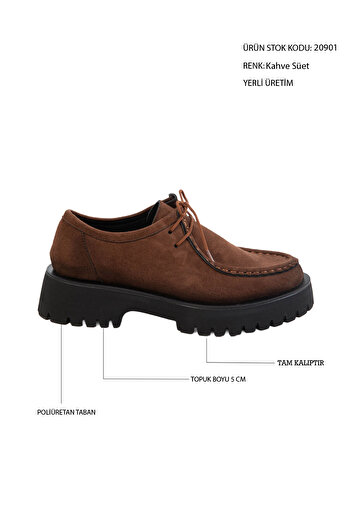 SOHO Γυναικείο Loafer καφέ σουέντ 20901
