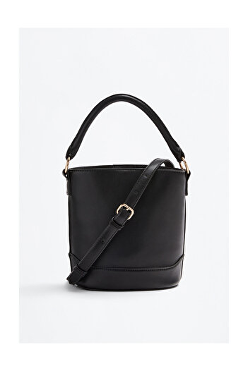 LEFTIES Woman Plain Double Handle Bucket Bag