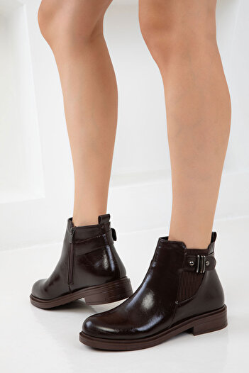 SOHO Brown Matte Women's Boots & Booties 20927