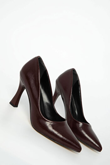 SOHO Burgundy Women's Classic Heeled Shoes 21021