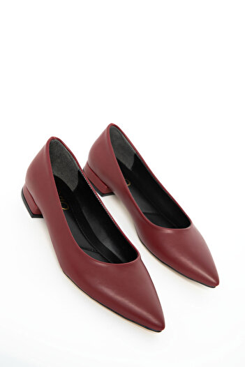 SOHO Burgundy Women's Classic Heeled Shoes 21023