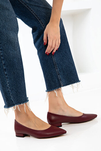SOHO Burgundy Women's Classic Heeled Shoes 21023