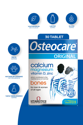 Osteocare 30 Tablets Bone Health Vitamin Containing Vitamin D and Calcium, Magnesium, Zinc