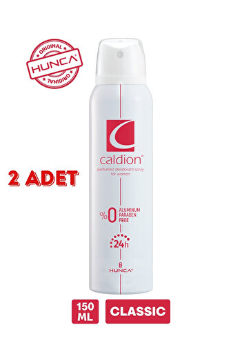 Caldion 2 X Avantajlı Classic Kadın Parfüm Seti ( 2'şer Adet 100 Edt parfüm + 150 ml deodorant )