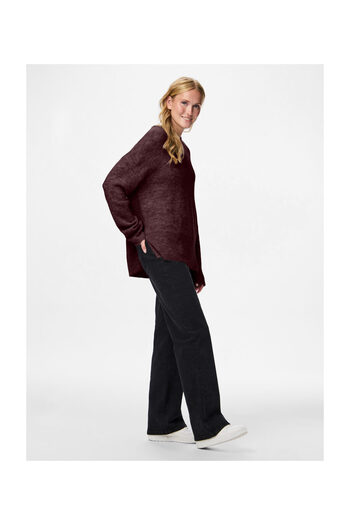 PIECES Pclayla Ls O-Neck Loose Knit