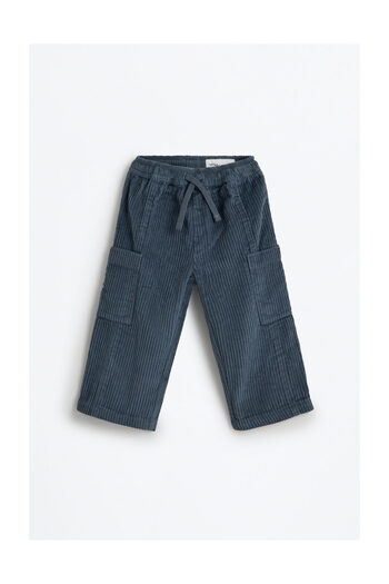 LEFTIES Pantaloni cargo din velur pentru copii