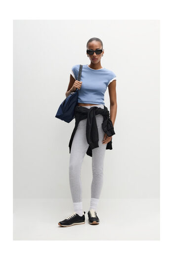 LEFTIES Női alap bordázott leggings