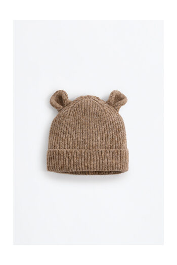 LEFTIES Kids Ribbed Knit Hat with Ears