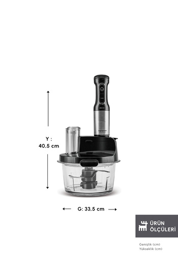 Karaca Prosteel 2000w Black Food Processor - Mastermaid