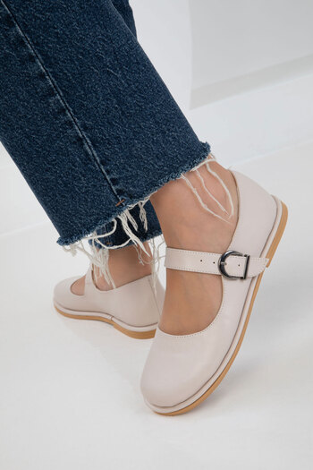 SOHO Beige Women's Loafer Shoes 20944