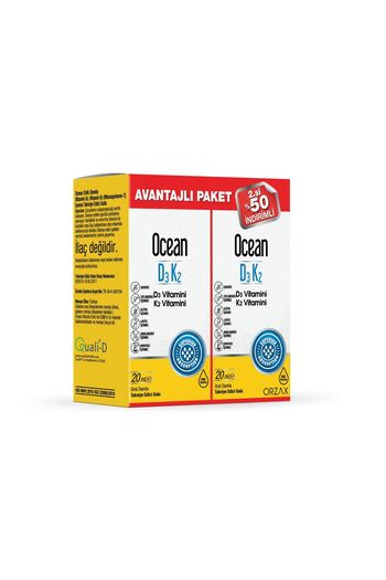 Ocean Orzax D3K2 20ml Drops 2 Pack