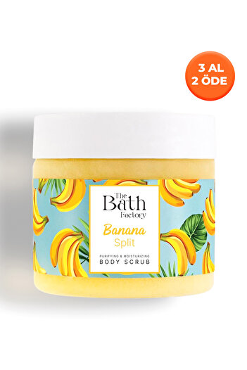 THE BATH FACTORY Tělový peeling The Bath Factory Banana Split Shea Body Scrub 300 g