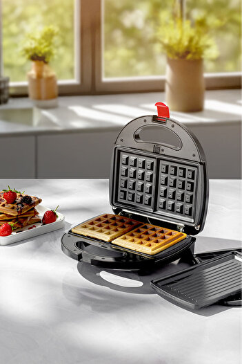 HOMEND Toastbuster 1325H Waffle Maker with Removable Toast Plates