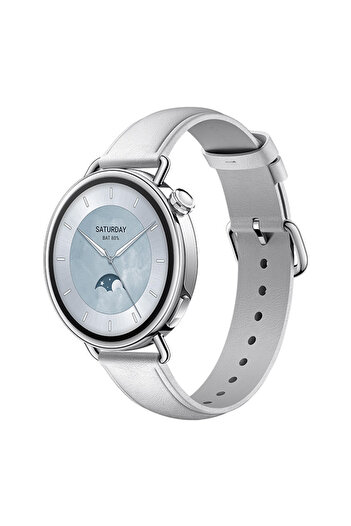 Xiaomi Watch S4 41mm Akıllı Saat Beyaz Deri Kayış (Xiaomi Türkiye Garantili)