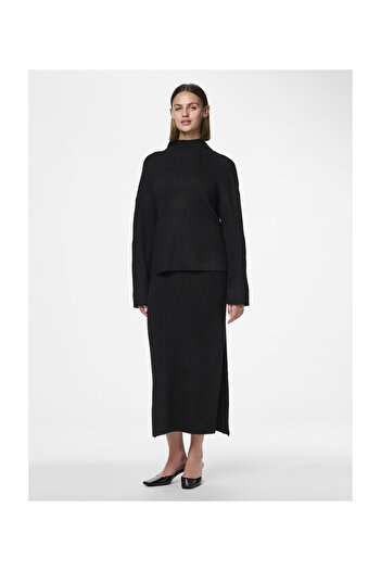 PIECES Pctulle Ls High Neck Knit Pwp Bc