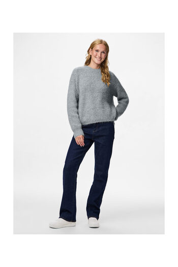 PIECES Pccleo Ls O-Neck Chunky Knit Noos Bc