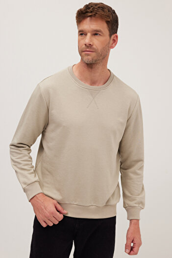 Tudors Unisex Relax Fit Comfortable Cut 100% Cotton Basic Stone Crew Neck Sweatshirt