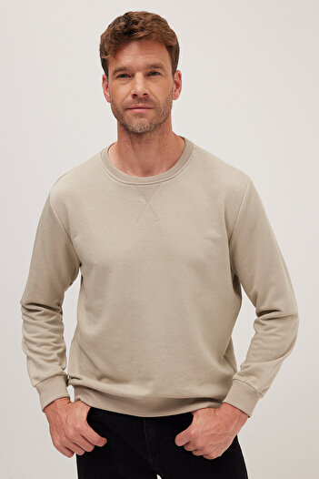 Tudors Unisex Relax Fit Comfortable Cut 100% Cotton Basic Stone Crew Neck Sweatshirt