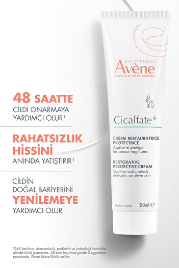 Avene Cicalfate+ Hassas ve Yıpranmış Ciltler için Yatıştırıcı ve Onarıcı Bakım Kremi 100 ml