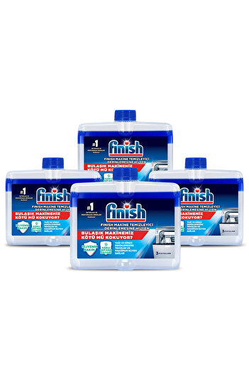 Finish Bulaşık Makine Temizleyici Sıvı 4x250 ml