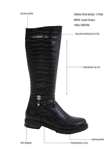 SOHO Black Krako Women's Boots 17506