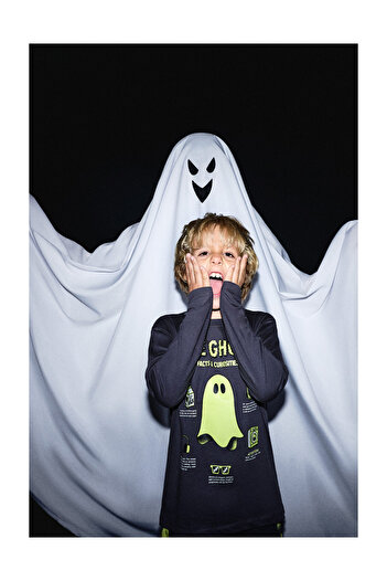 LEFTIES Kids Glow-In-The-Dark Ghost Pajamas