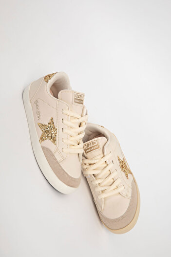 SOHO Beige-Gold Kids Unisex Sneaker 20961