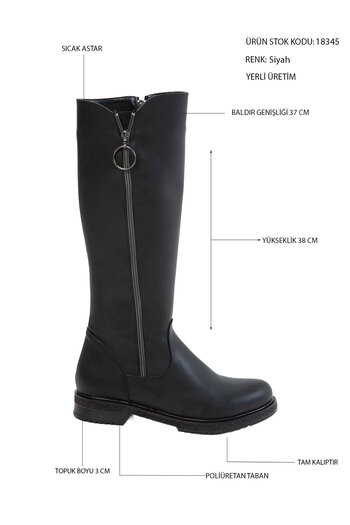 SOHO Women's Black Boots 18345