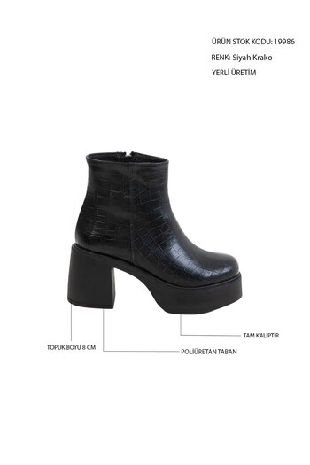 SOHO Černé dámské boty Krako - model Bootie z roku 19986